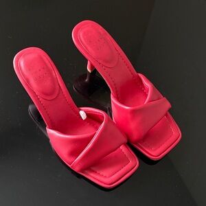 A New Day Bold Red Heeled Mules